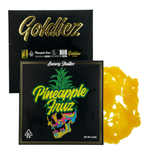 Goldiez Luxury Shatter 1/4g – high potency cannabis concentrate for discreet delivery